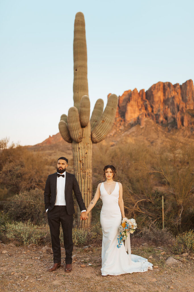 Arizona Elopement at lost dutchman state park