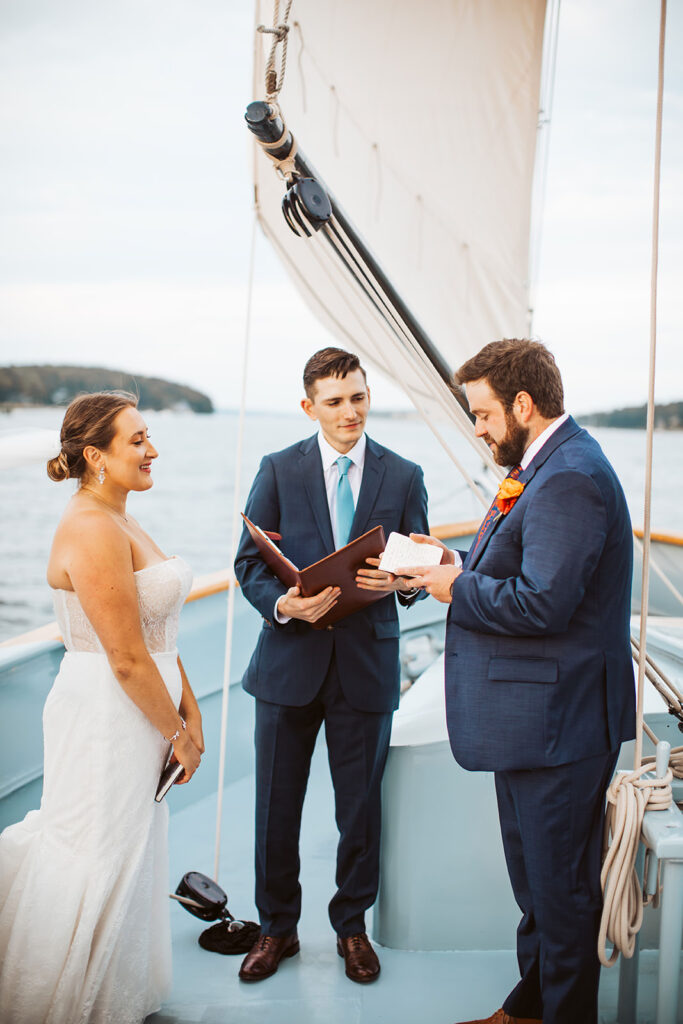 maine sailboat wedding