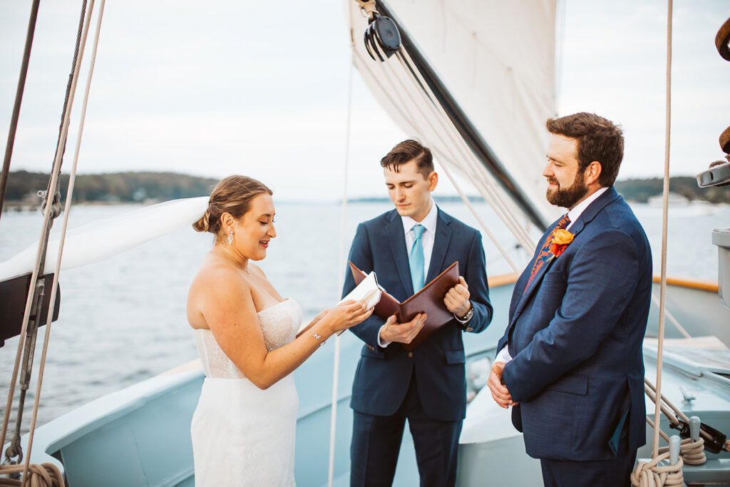 maine sailboat wedding