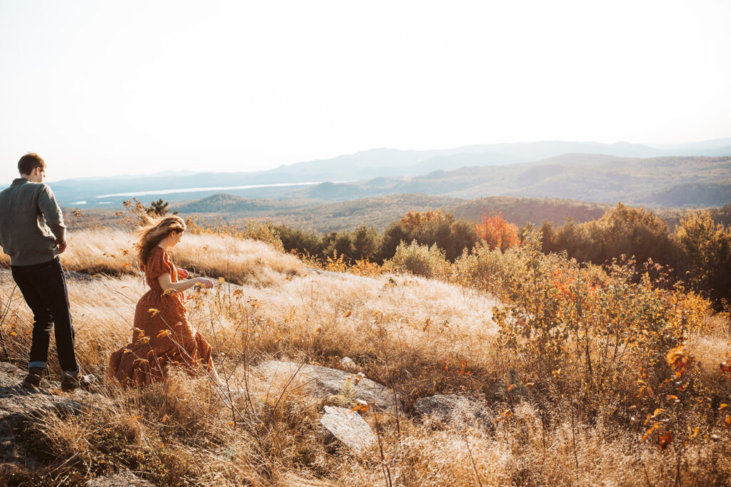 foss mountain engagement photos