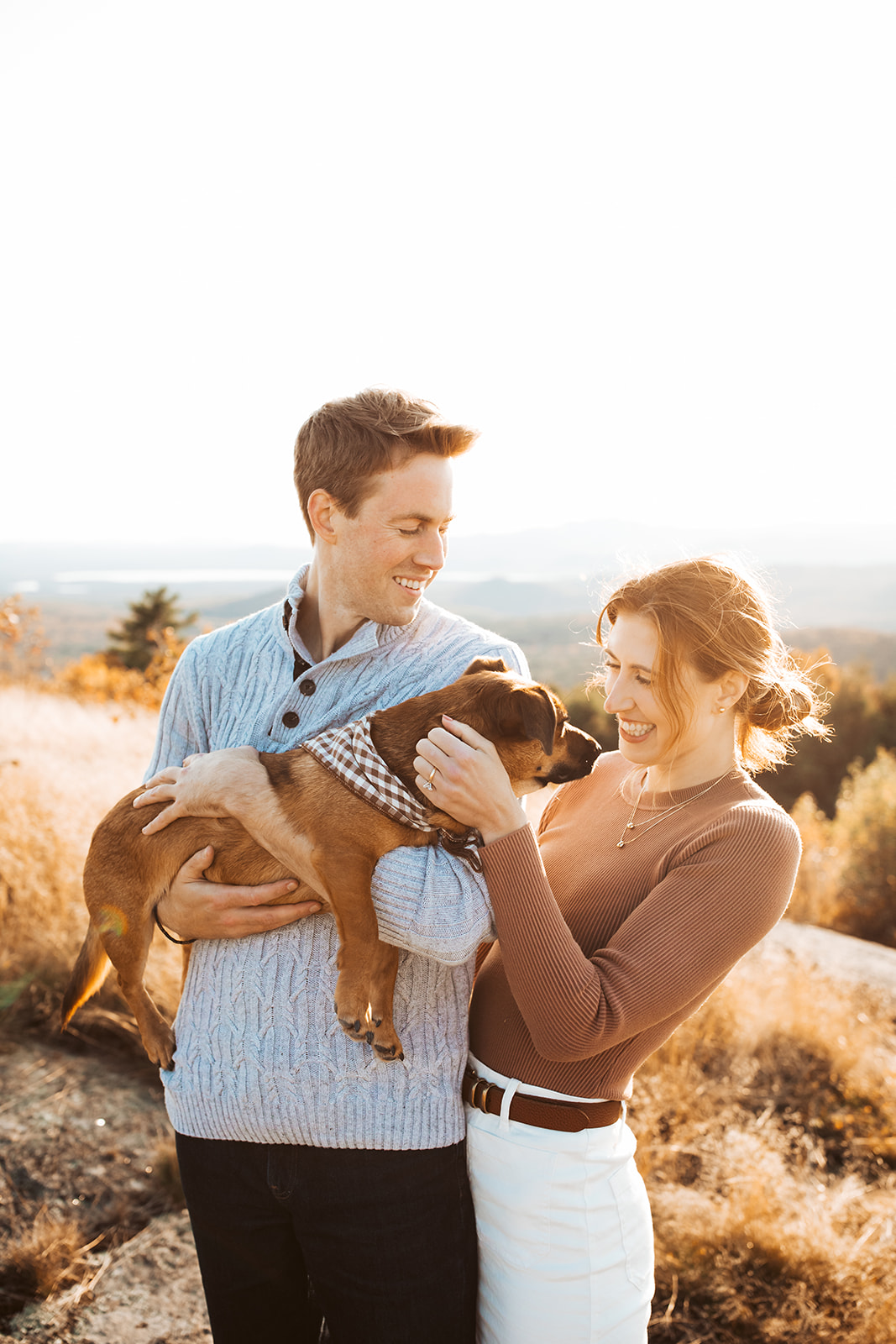 foss mountain engagement photos