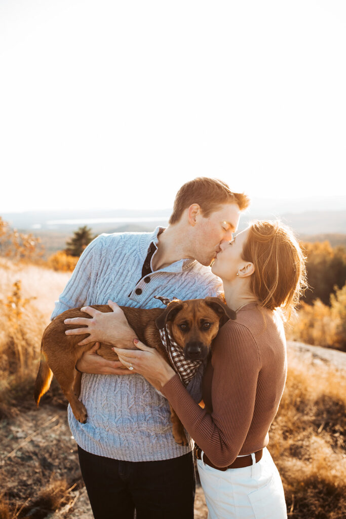 foss mountain engagement photos