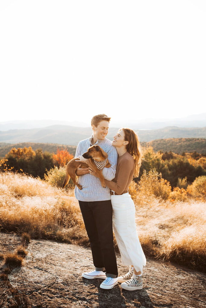 foss mountain engagement photos