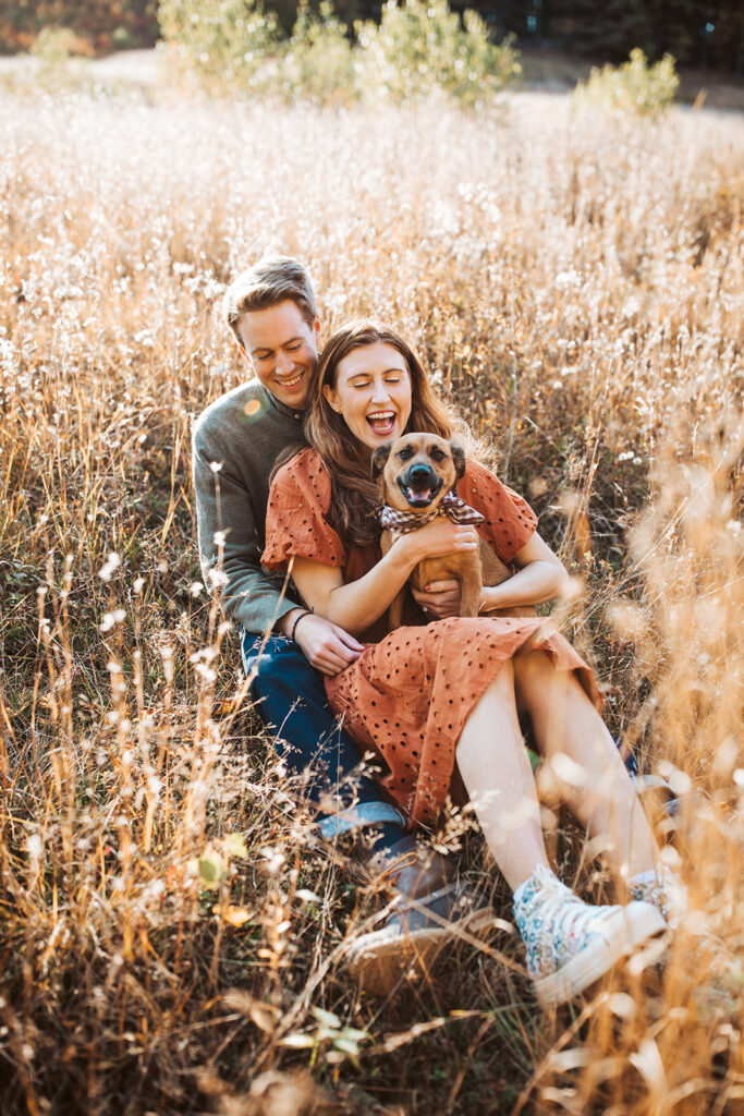 foss mountain engagement photos