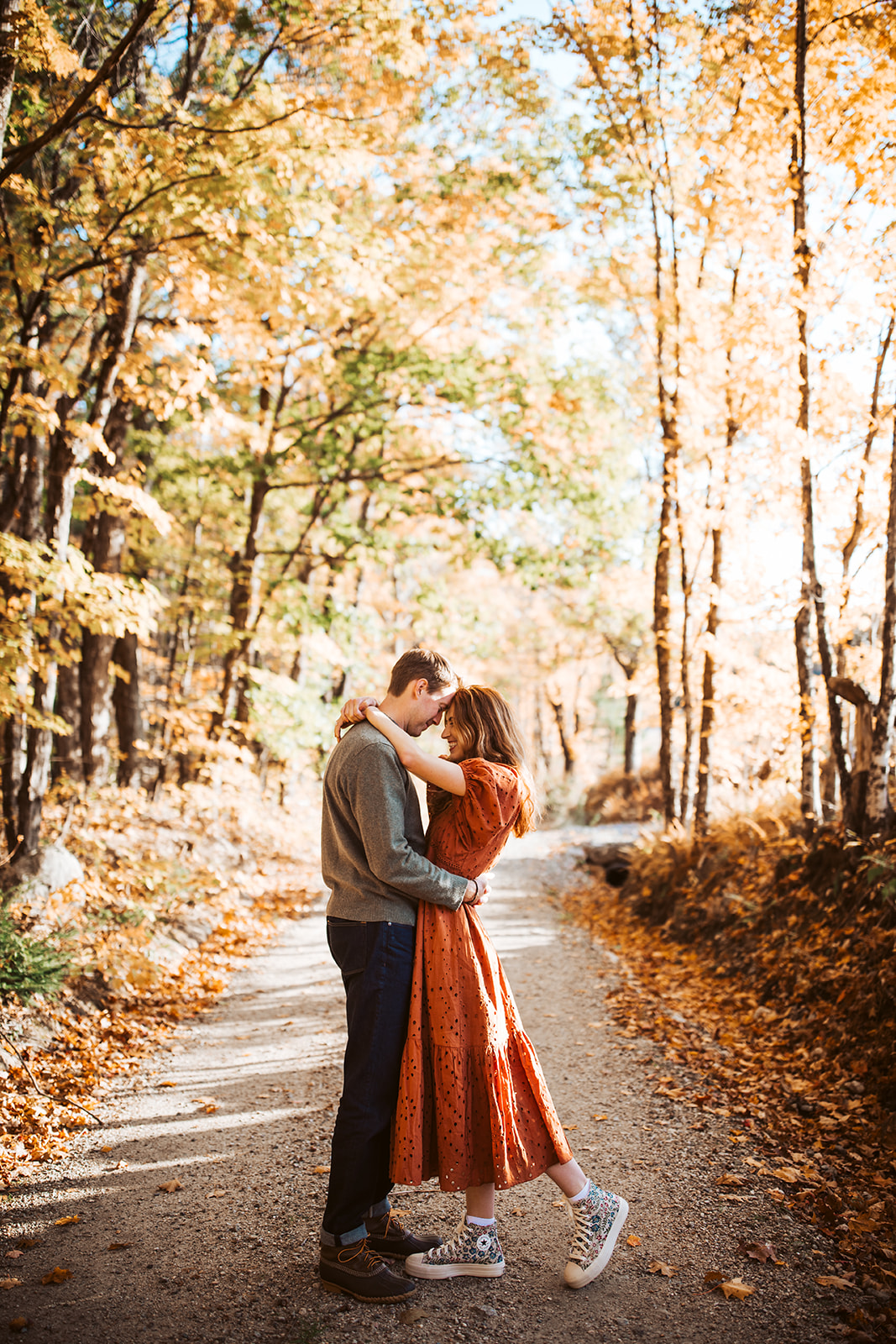 foss mountain engagement photos