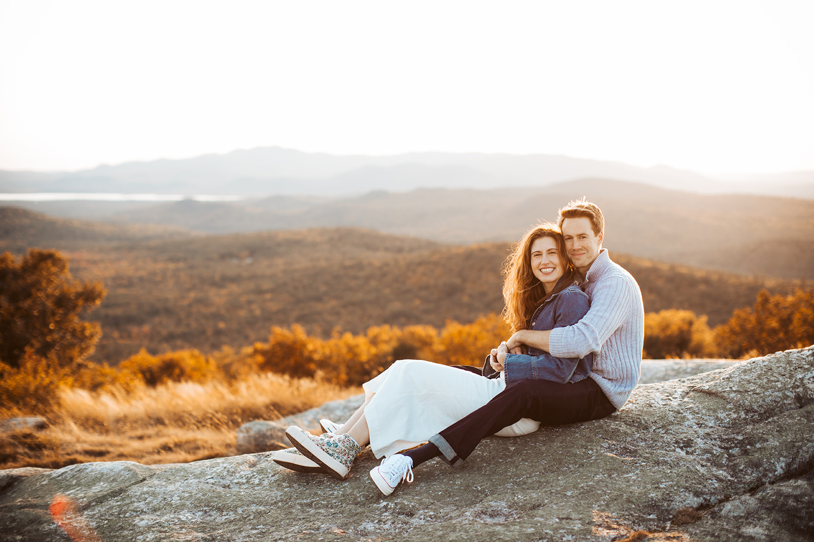 foss mountain engagement photos
