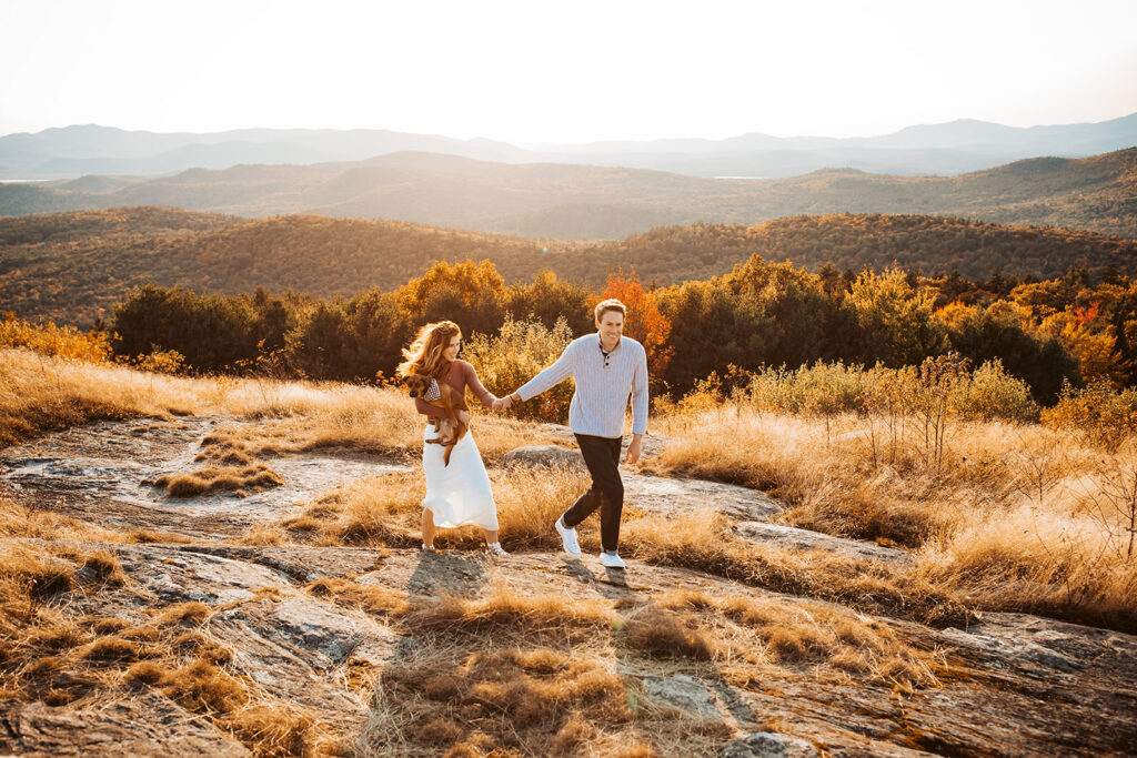foss mountain engagement photos