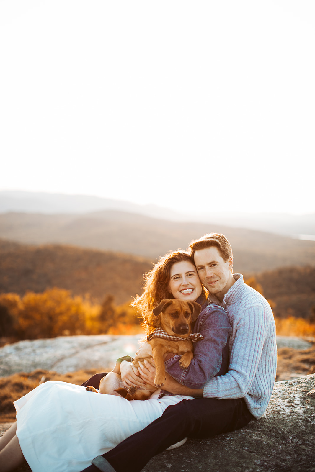foss mountain engagement photos