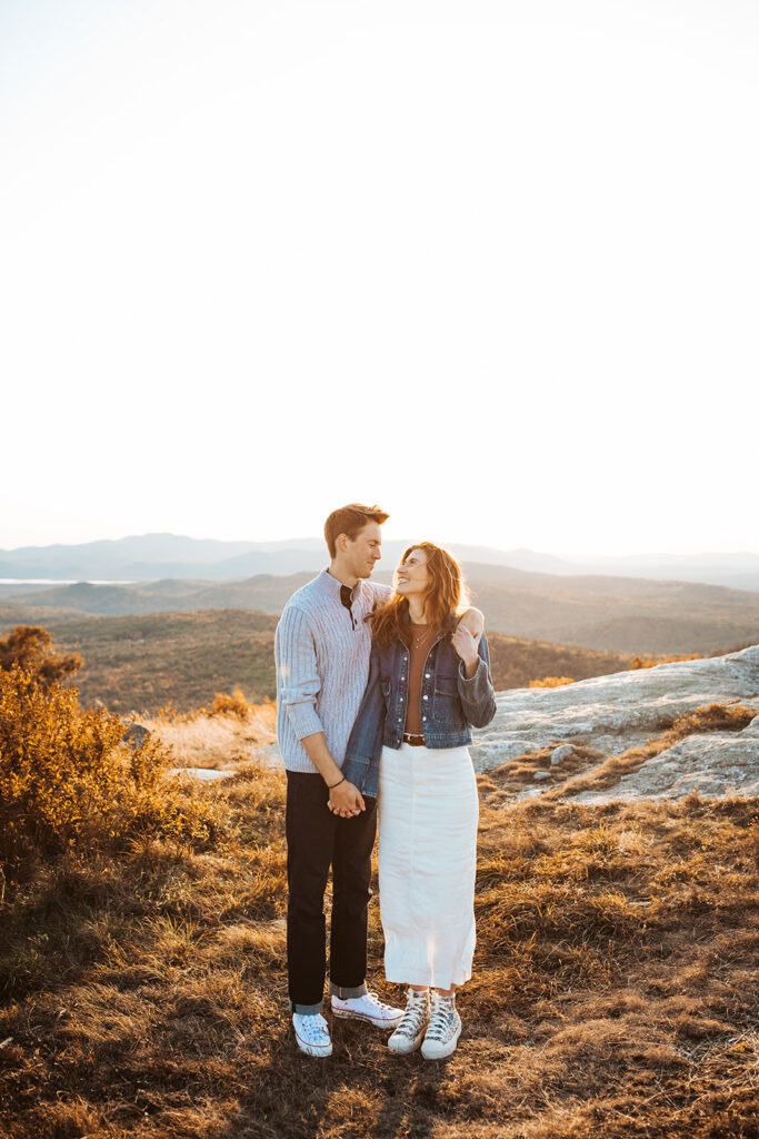 foss mountain engagement photos