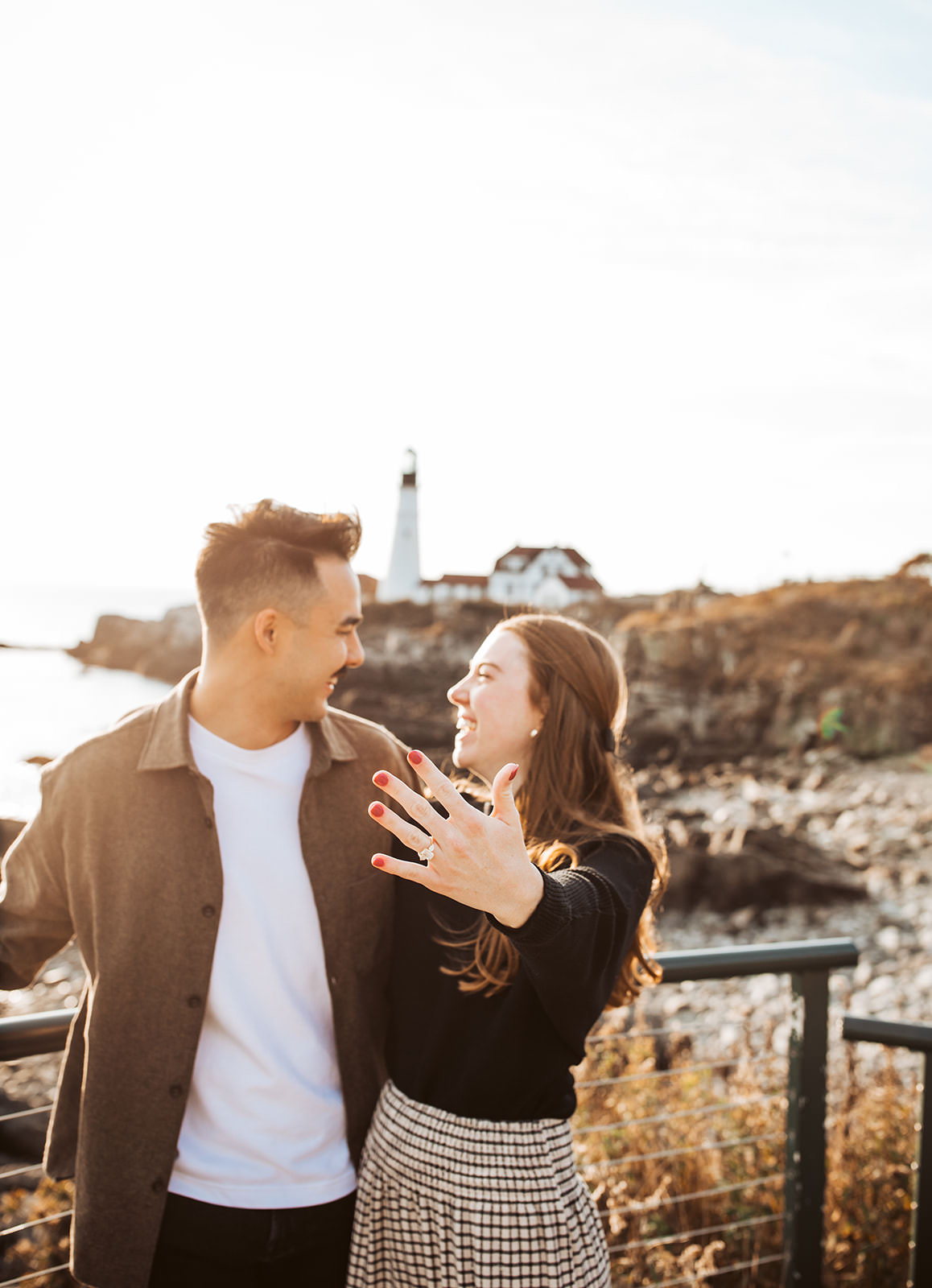 portland headlight engagement photos