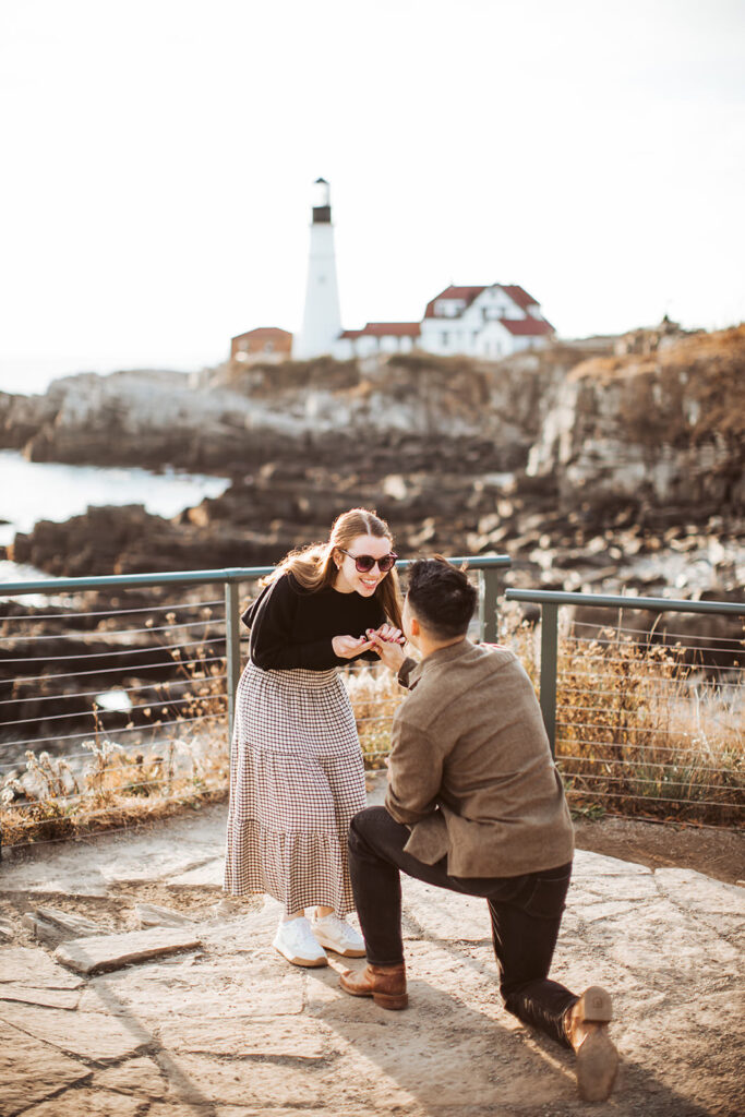 portland headlight engagement photos