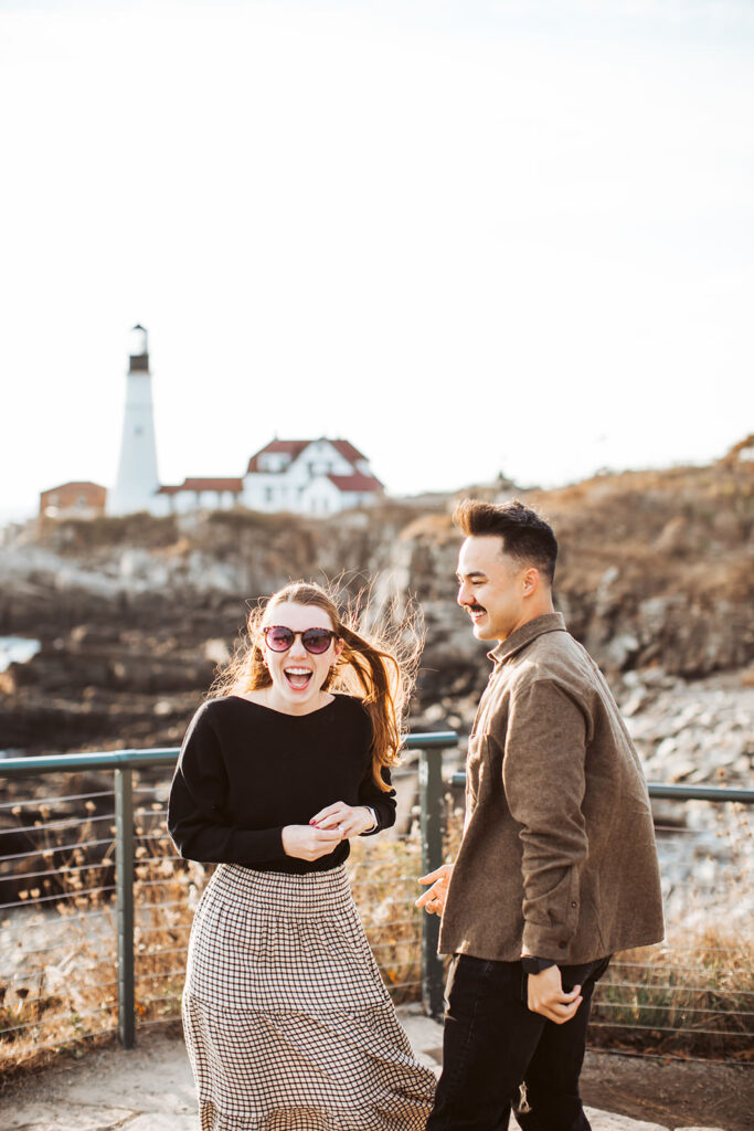 portland headlight engagement photos