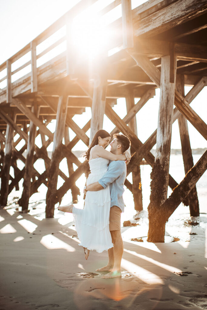 fort foster engagement photos