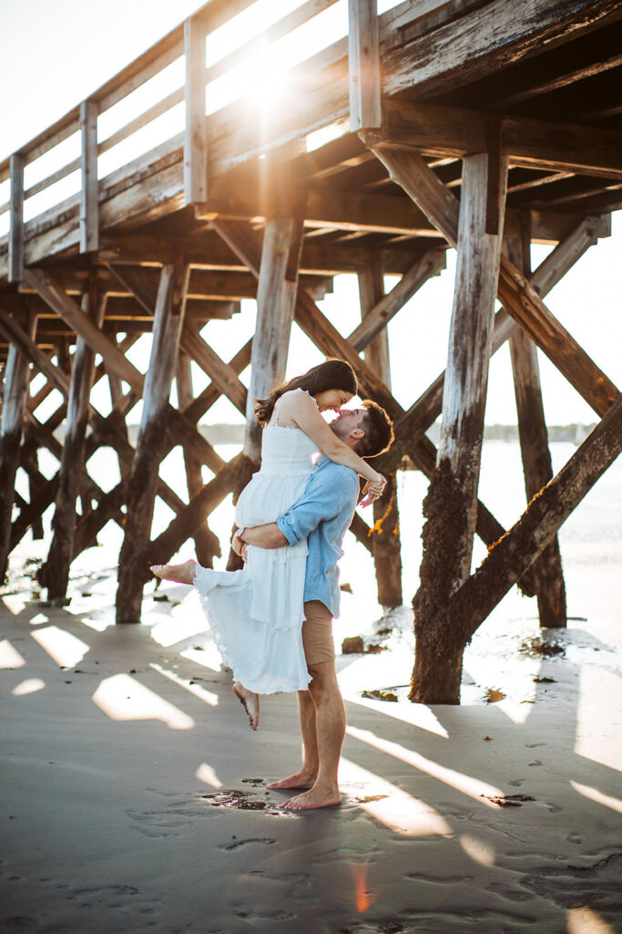fort foster engagement photos