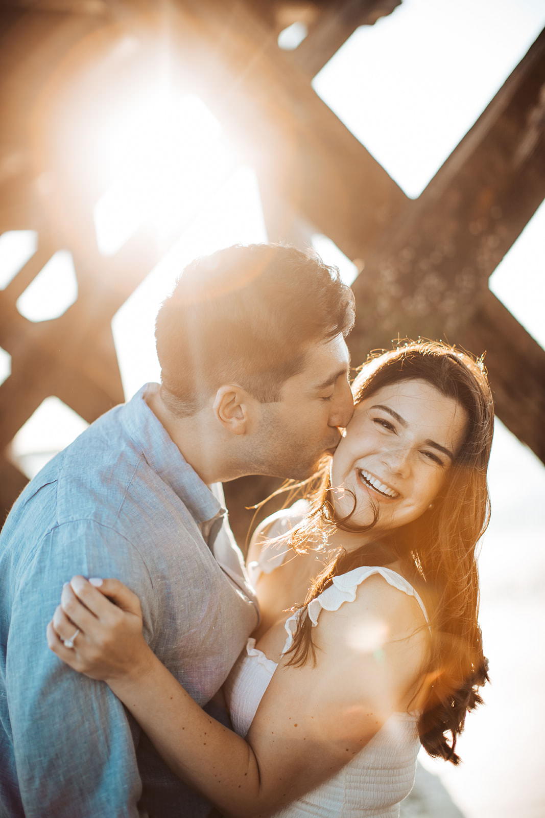 fort foster engagement photos