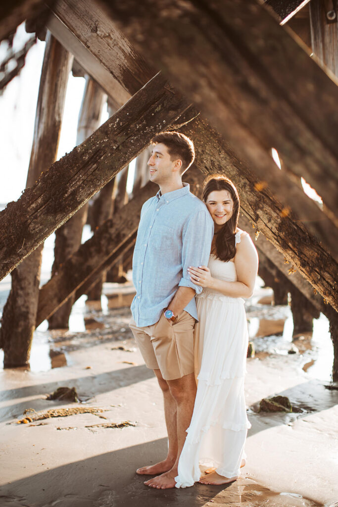 fort foster engagement photos