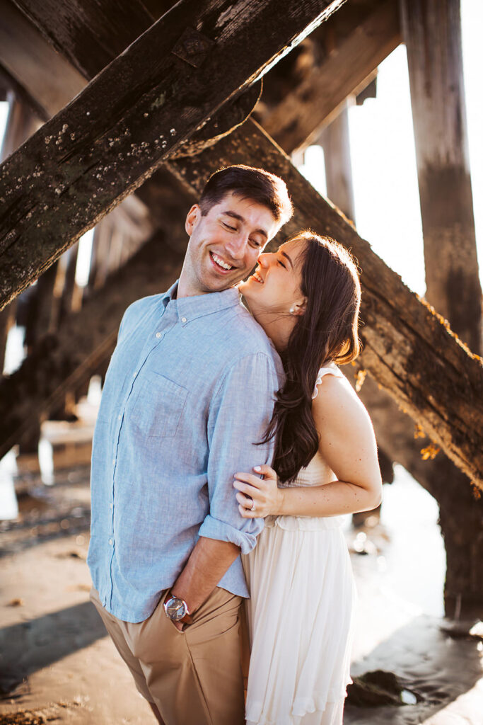 fort foster engagement photos