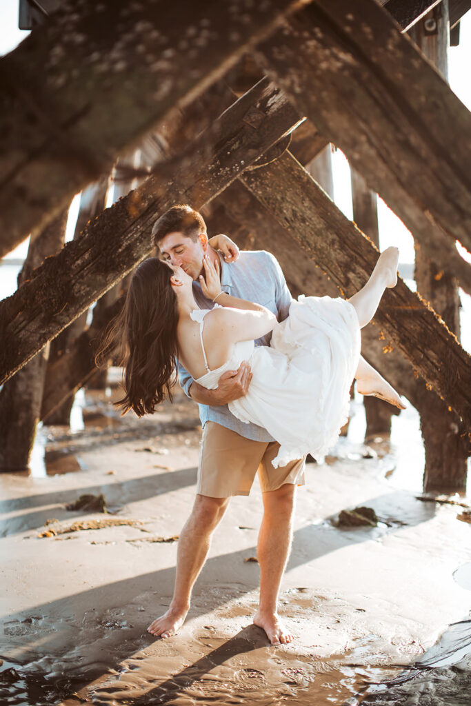 fort foster engagement photos