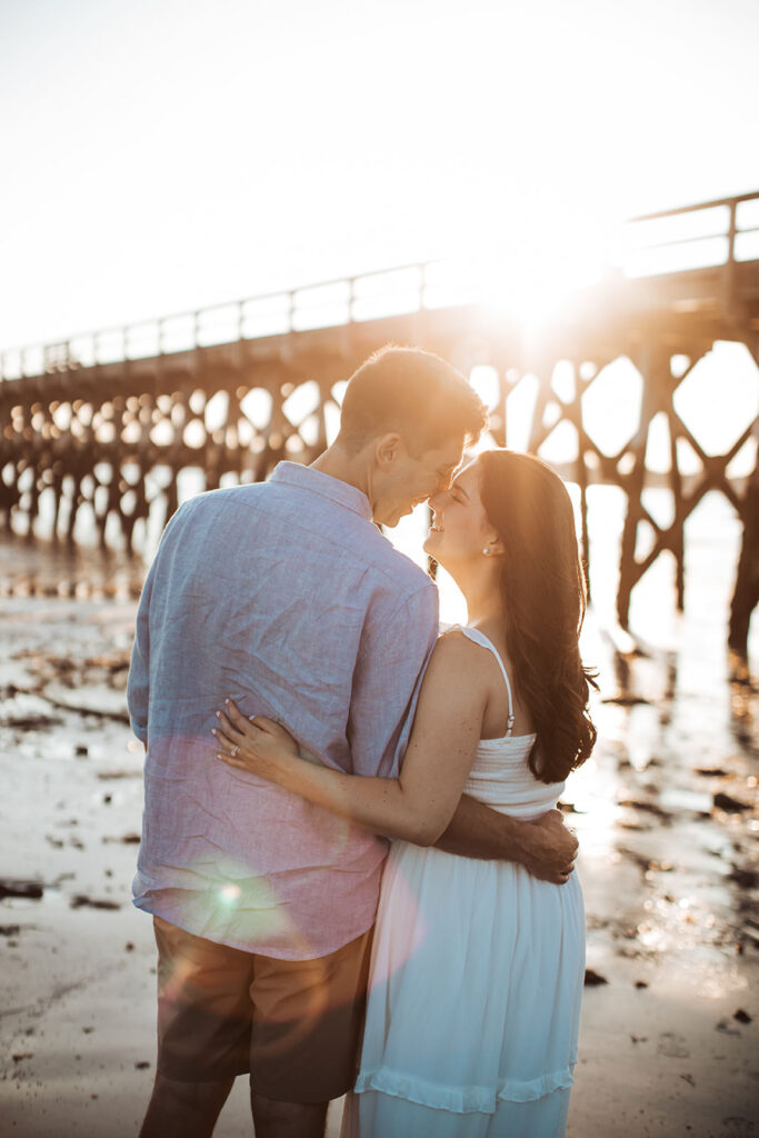 fort foster engagement photos