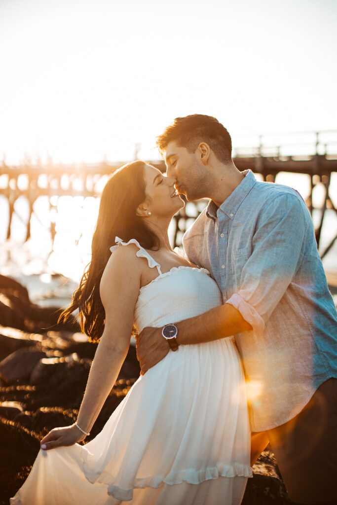 fort foster engagement photos