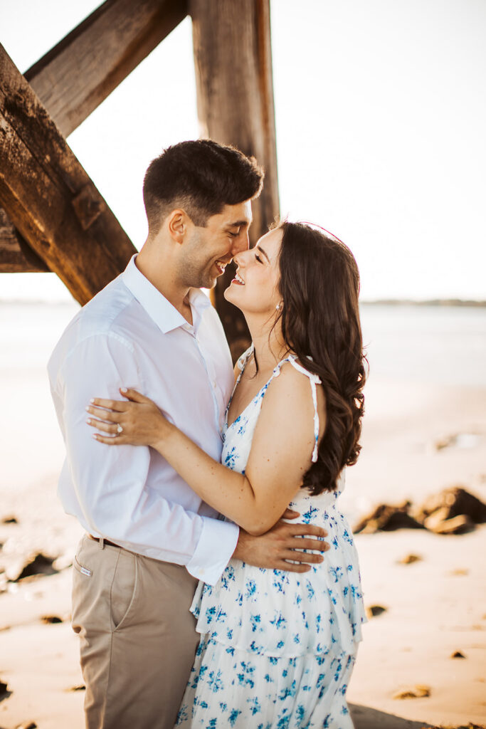 fort foster engagement photos