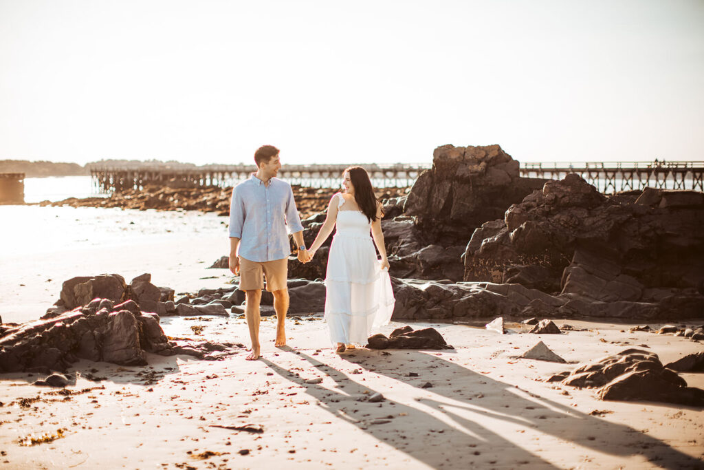 fort foster engagement photos