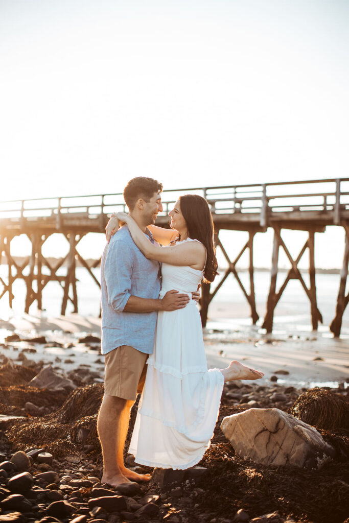 fort foster engagement photos