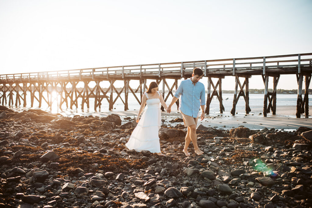 fort foster engagement photos