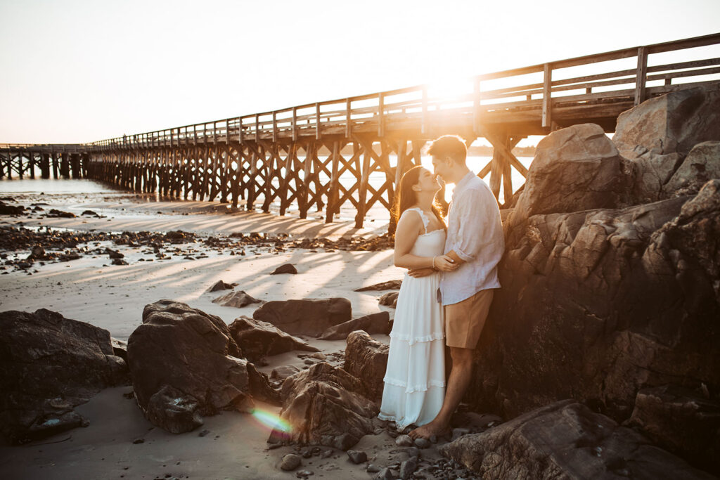 fort foster engagement photos