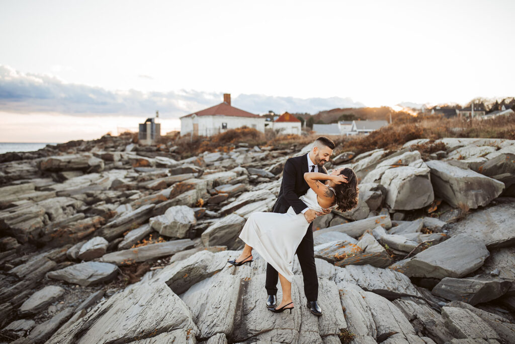 2 lights state park engagement photos
