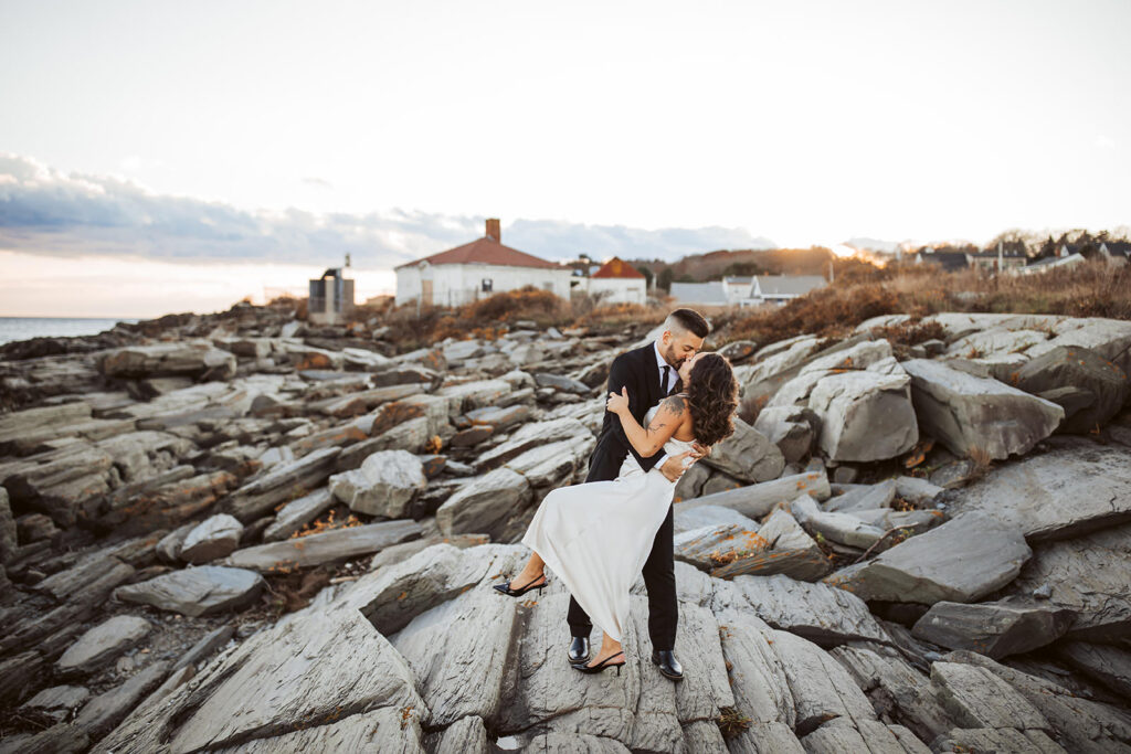 2 lights state park engagement photos