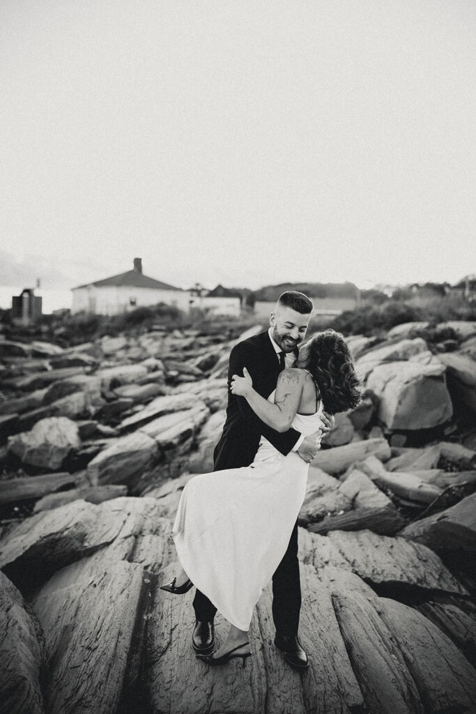 2 lights state park engagement photos