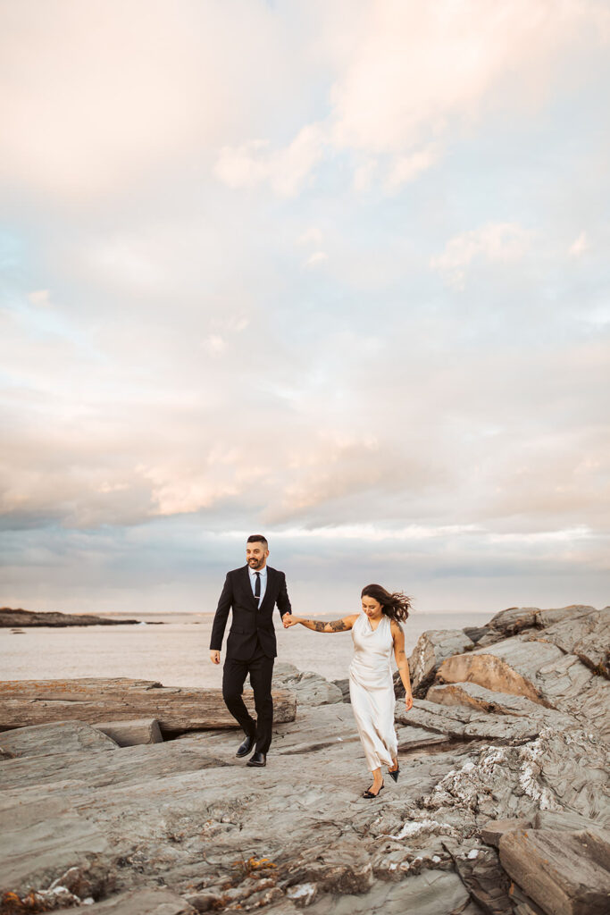2 lights state park engagement photos