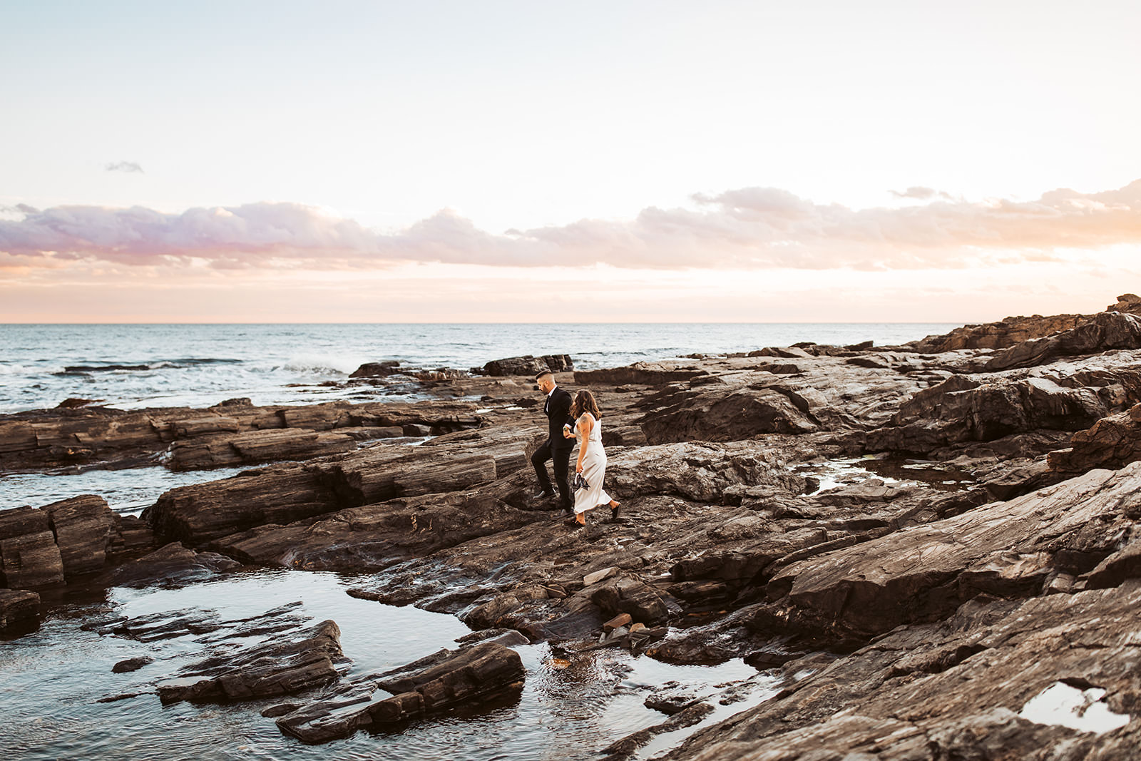 2 lights state park engagement photos