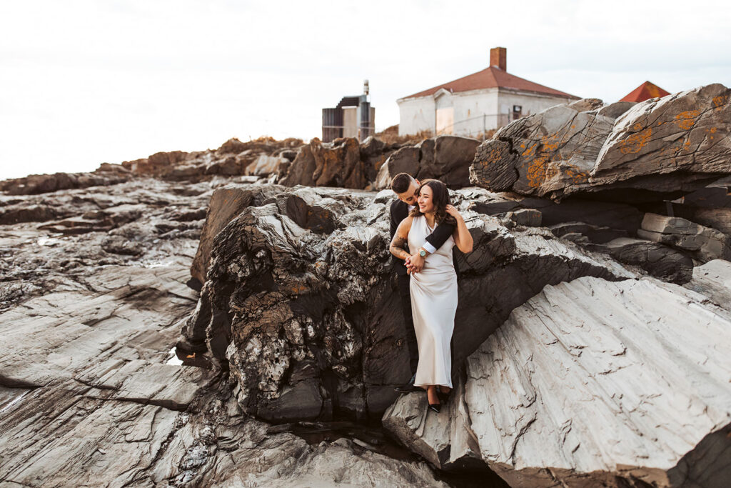 2 lights state park engagement photos