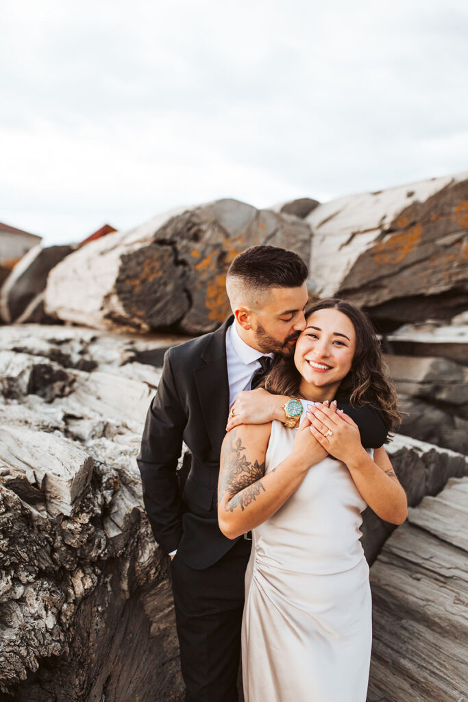 2 lights state park engagement photos