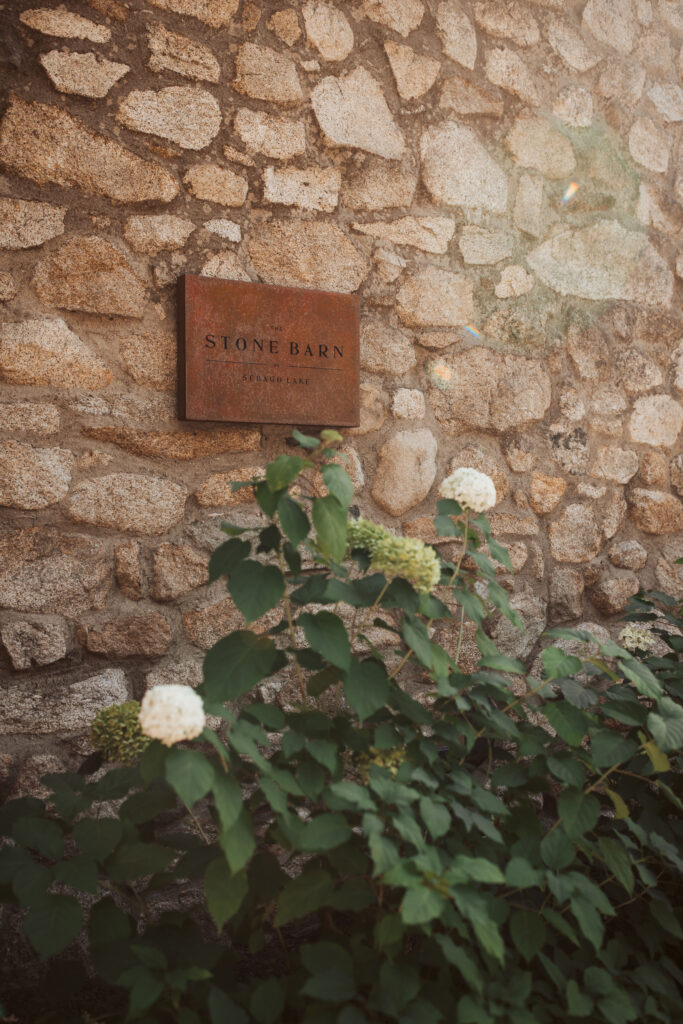 a wedding at stone barn