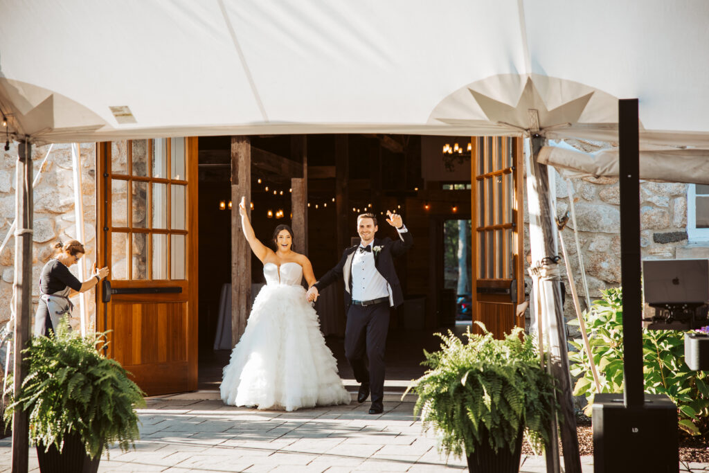 a wedding at stone barn