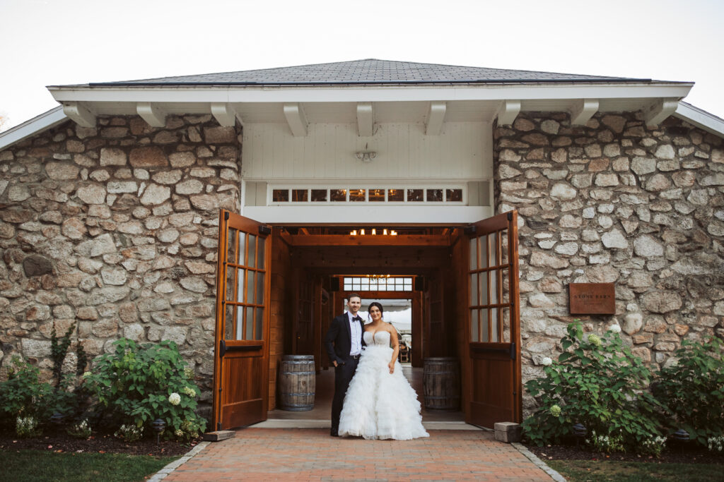 a wedding at stone barn
