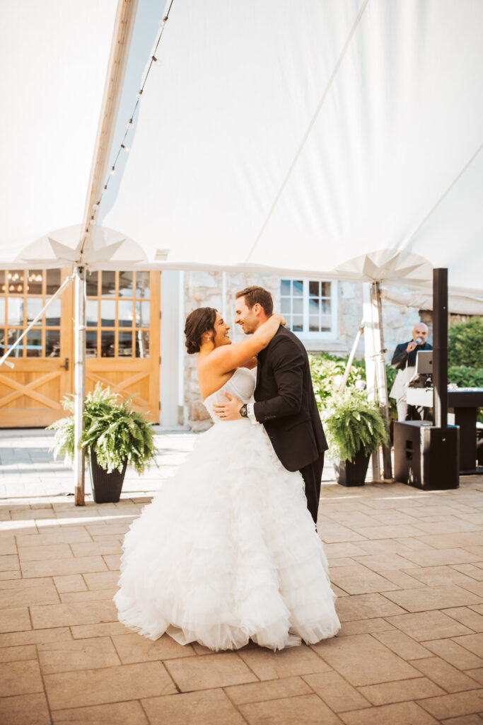 a wedding at stone barn
